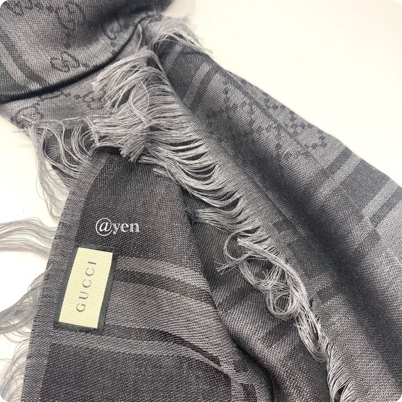 Gucci grey scialle servee scarf - Picture 13 of 13